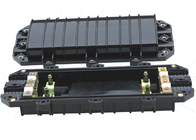 Black FTTH Fiber Optic Enclosure CPJ(04)-3 Cable Diameter Ф10～Ф22 For Duct / Aerial